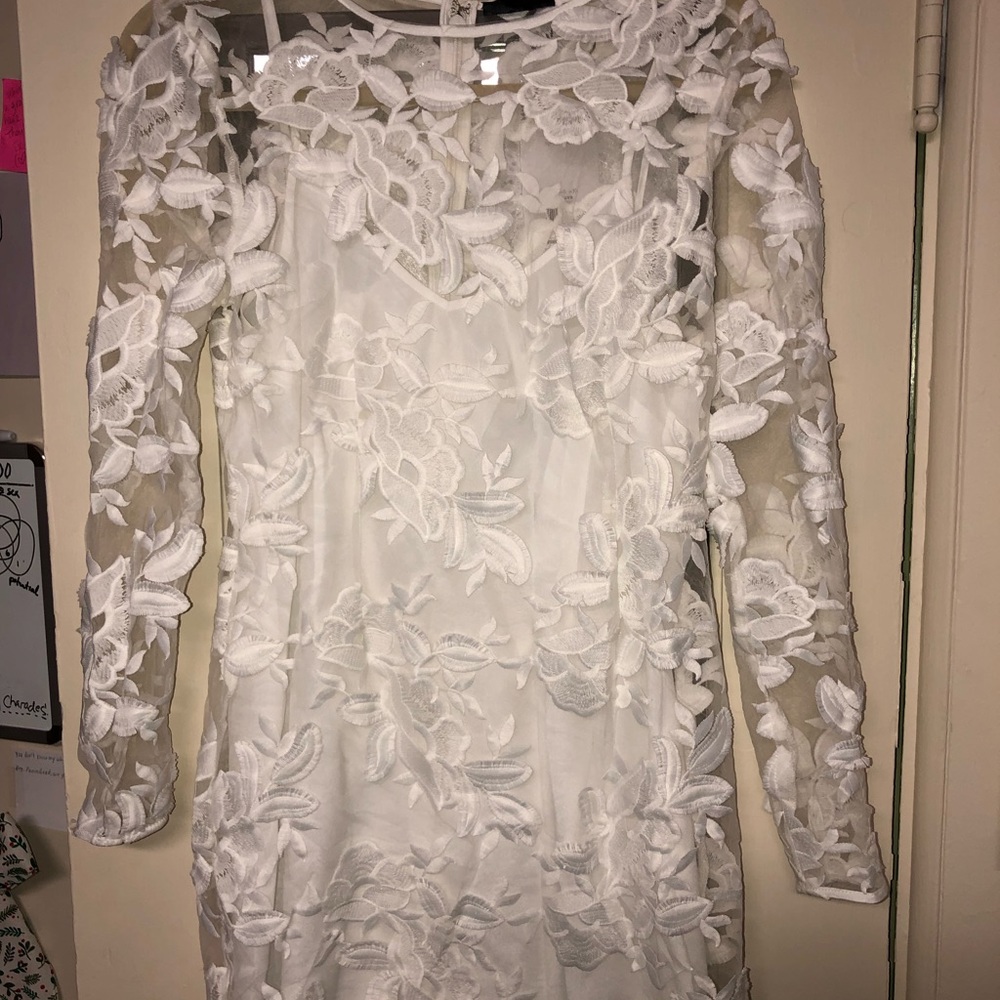 TOPSHOP White Lace Dress